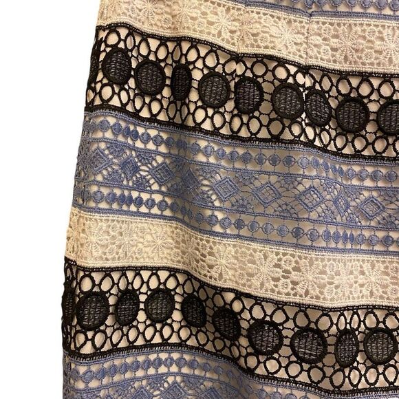 Talbots Lace Stripe Pencil Skirt Size 12 - Picture 10 of 15